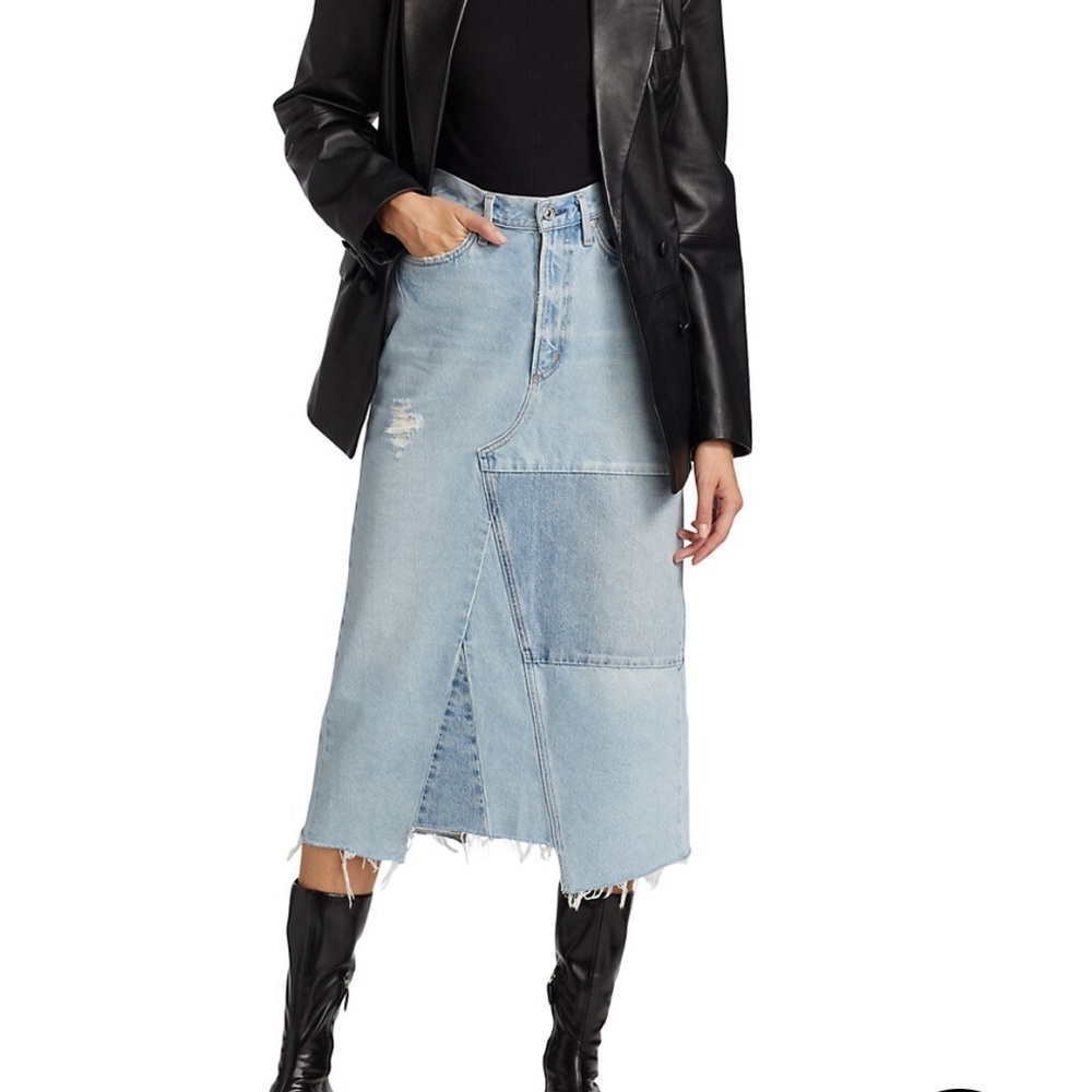 Citizens of humanity maxi denim skirt - Picture 6 of 10